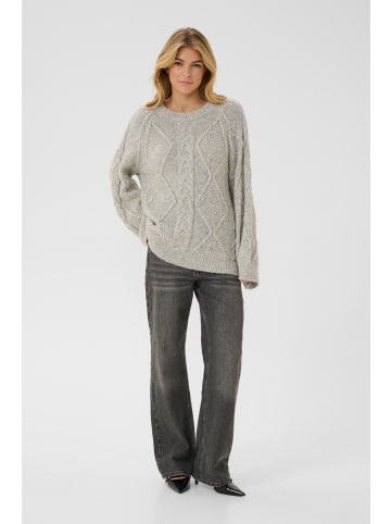 My Essential Wardrobe Strickpullover VeraMW Box fit in Light Grey Glitter