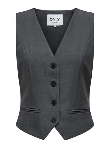 ONLY Tailoring Weste mit mittlerer Taille in Dark Grey Melange