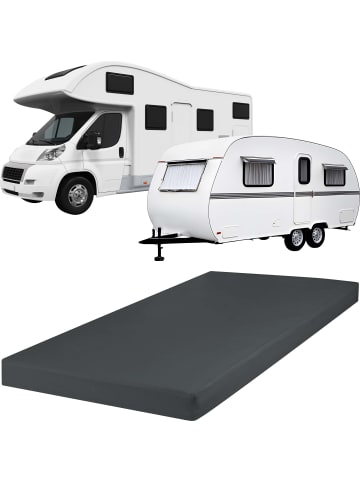 REDBEST Single-Jersey Spannbettlaken für Wohnwagen, Wohnmobil und Boot Pittsburgh in anthrazit