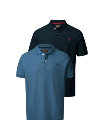 MCS Poloshirt MCHurst 2-pack in Dark Sapphire-Ensign Blue