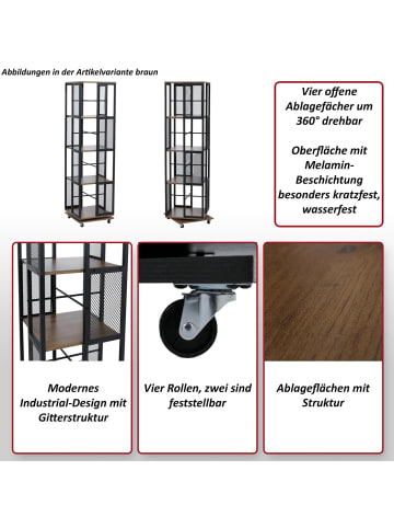 MCW Bücherregal P13, Braun