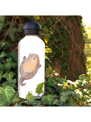 Mr. & Mrs. Panda Kindertrinkflasche Otter Umarmen ohne Spruch in Weiß