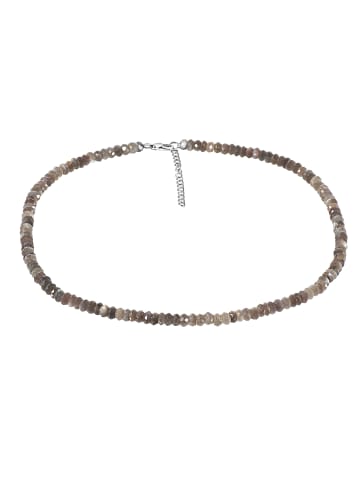 Xen Collier "Choco Mondstein 4,5 mm" in Braun