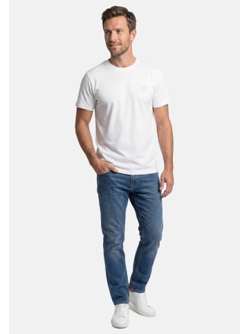 Lerros T-Shirt Basic in Creme / dunkelblau