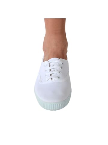 Victoria Schnür-Tennisschuhe Weiß