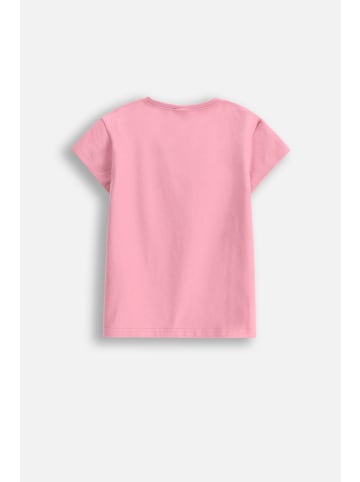 Coccodrillo T-Shirt mit kurzen Ärmeln in gedämpftes Rosa