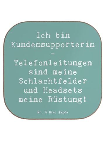 Mr. & Mrs. Panda Tassen Untersetzer Spruch Kundensupporterin Hel... in Meeresbrise