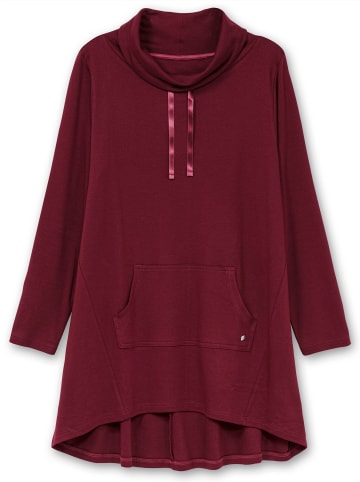 sheego Oversize-Shirt in weinrot