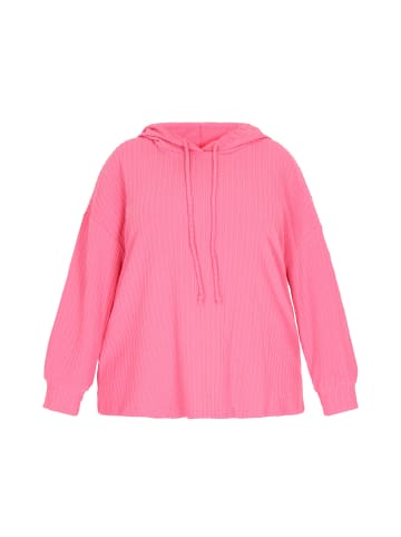 Swirly Plus Size Hoodie in Rose Red