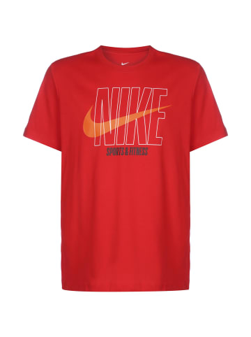 Nike Performance Trainingsshirt Dri-Fit Slub in rot / orange