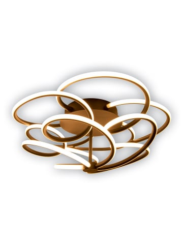 näve LED Deckenleuchte "RIZADO" in schwarz - (L)57 cm x (B)57 cm x (H)20 cm - EEK F