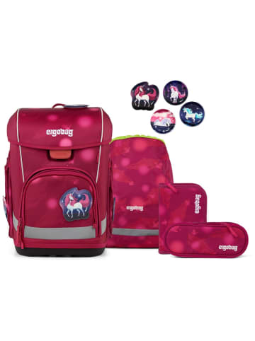 Ergobag Cubo Light Schulranzen Set 5-tlg. MondzauBär in pink