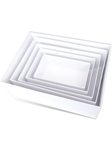 Buntpapierfabrik Ludwig Bähr Geschenkkarton-Set blanko Packung mit 5 Stück Rechteckig