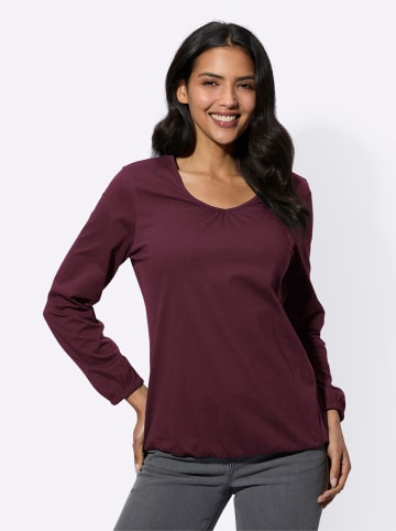 Sieh an! Langarmshirt in burgund