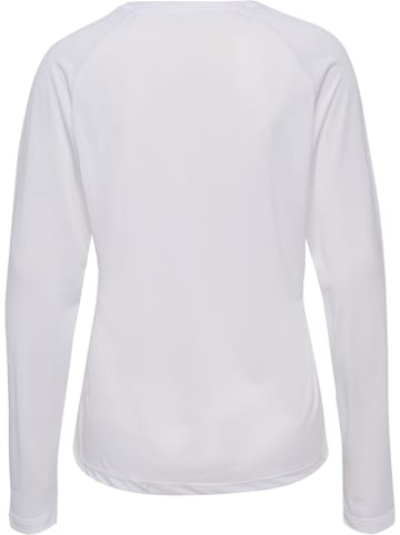Hummel Sportshirt "Beat W T-Shirt Longsleeve" in Weiß
