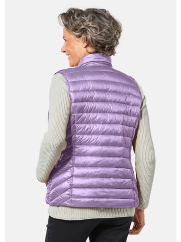 GOLDNER Steppweste Figurschmeichelnde Weste mit leichter Wattierung in opalflieder