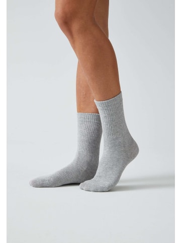 SNOCKS Tennissocken aus Bio-Baumwolle 4 Paar in Grau