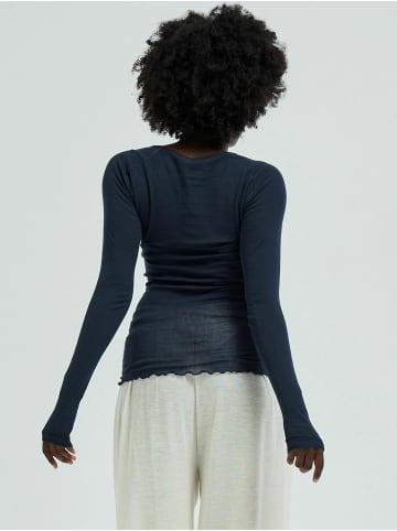 Seamless Basic T-shirt Cotton Elvira in Midnight