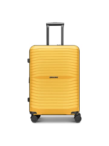 Shine 4 Rollen Trolley 66 cm mit Dehnfalte yellow
