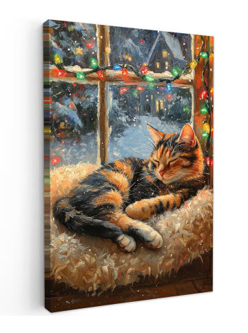 MuchoWow Leinwand Bilder Bernsteinfarben