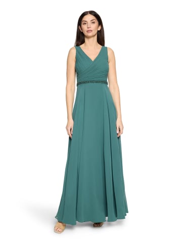 Vera Mont Abendkleid mit Plissee in Dark Emerald
