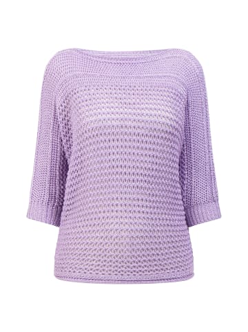 faina Weitmaschiger Strickpullover in Flieder