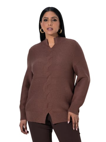 Ulla Popken Pullover in braun