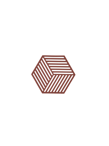 Zone Denmark Untersetzer Hexagon in Burgundy