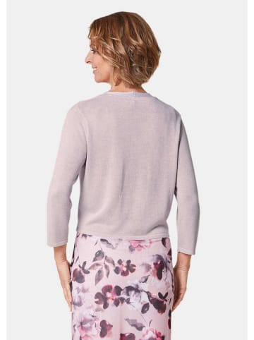 GOLDNER Kurzgröße:  Strickbolero in hellrosa