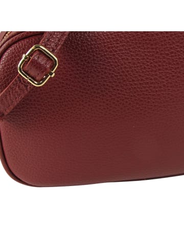 Toscanto Leder Umhängetasche Toscanto Tasche rot ca. 21cm