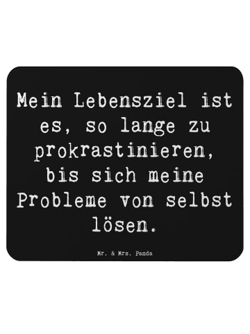 Mr. & Mrs. Panda Mouse Pad Spruch Lebensziele Prokrastination mi... in Schwarz