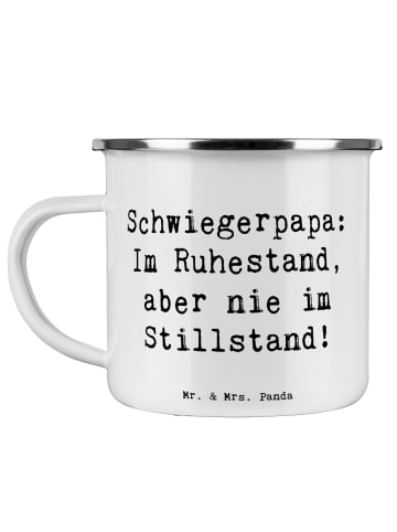 Mr. & Mrs. Panda Trinkbecher Spruch Schwiegerpapa Ruhestand mit ... in Weiß