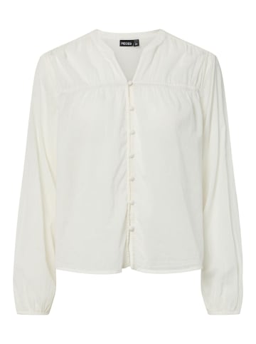 Pieces Bluse in Cloud Dancer