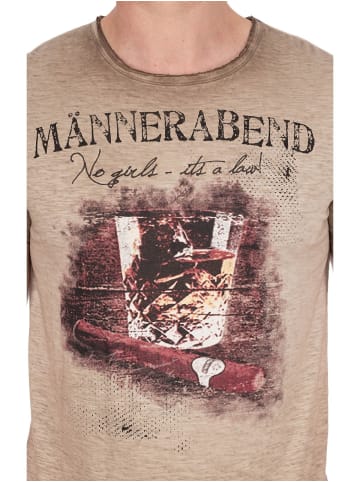 Hangowear T-Shirt MAENNERABEND in beige