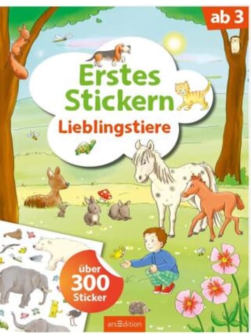 ars edition Papeterie/PBS - Erstes Stickern - Lieblingstiere
