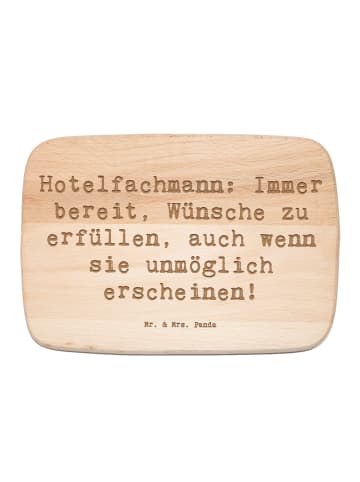 Mr. & Mrs. Panda Holzbrett Spruch Hotelfachmann Zauber mit Spruch in Transparent