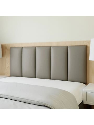 Yalion 3D Wandpolster 30x60cm Leder für  Schlaf- und Wohnzimmer in Grau