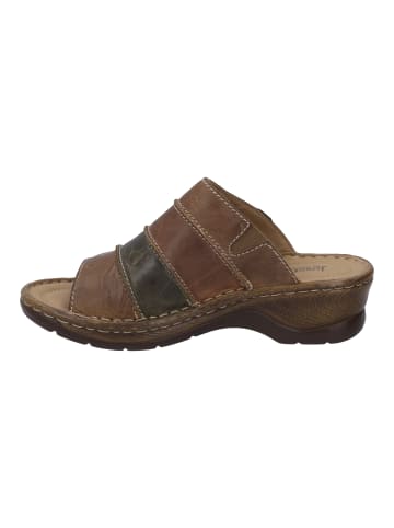 Josef Seibel Clog Catalonia 64 in brandy-multi