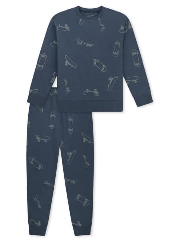 Schiesser Schlafanzug Cotton in Deep blue