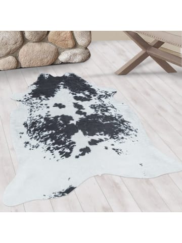 Waschbarer Teppich Elena in Schwarz