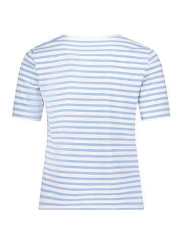 BETTY & CO Basic Shirt mit Ringel in Weiß/Blau