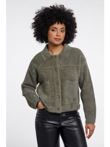 RINO&PELLE Fellimitatjacke für Damen in grün