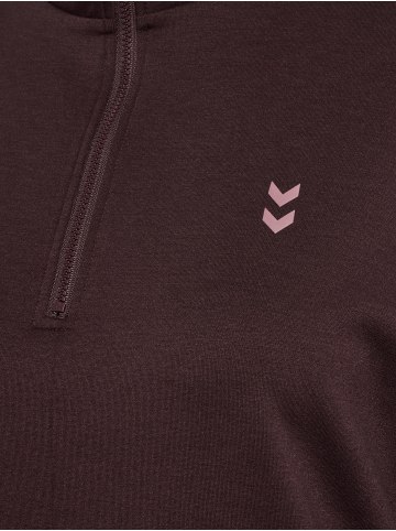 Hummel Reißverschluss Sweatshirt Hmlyoga Damen in FUDGE