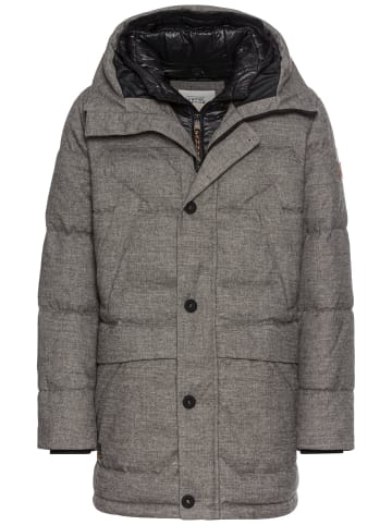 Camel Active Mantel mit abnehmbarem Kapuzenfutter in Grau