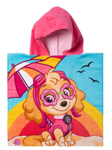 United Labels Paw Patrol - Badeponcho Handtuch Badetuch mit Kapuze 50 x 100 cm in Mehrfarbig