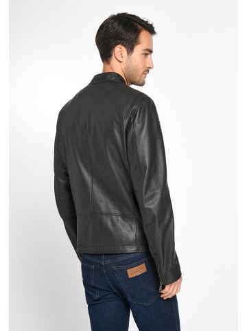 LOUIS SAYN Lederjacke Leather in BLACK