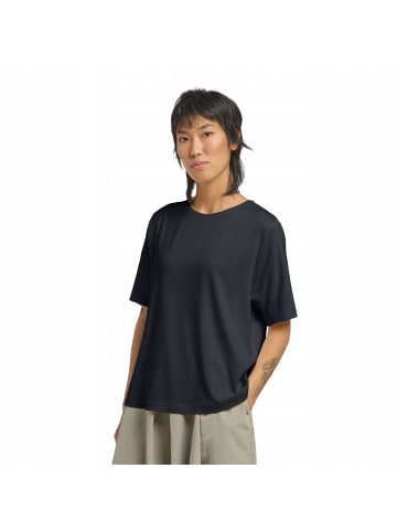 Jack Wolfskin Rundhals T-Shirt für Damen in Schwarz