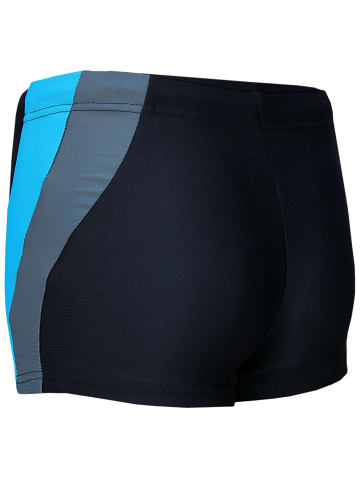 Aquarti Jungen Kinder Badehose Seitliche Paspel in schwarz Modell 1