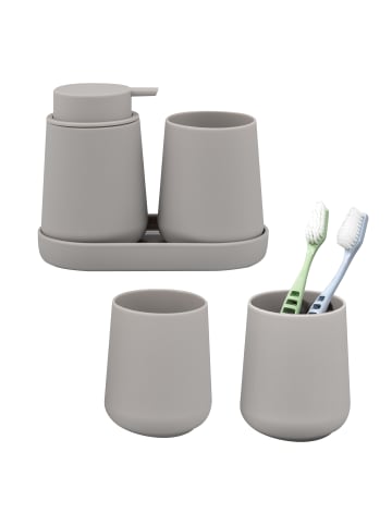 eluno Bad-Accessoires Set TESERO 5tlg. ca. 8,5 x 12 x 9 cm (B/H/T)