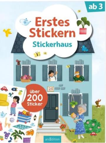 ars edition Buch - Erstes Stickern - Stickerhaus